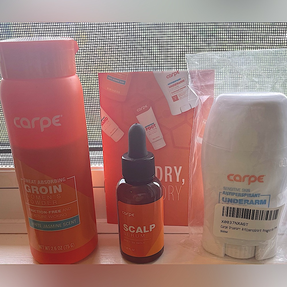 Bestselling and highly rated Carpe products for excess sweat